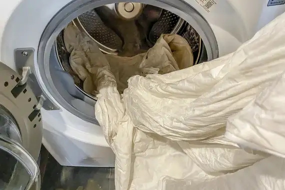 Hvordan vaske ark pute og teppe i vaskemaskin?