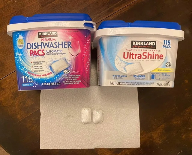 Hvem lager Kirkland Dishwasher Pods til Reddit?