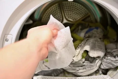Hur använder man tvättmaskinens ark i framlastaren?